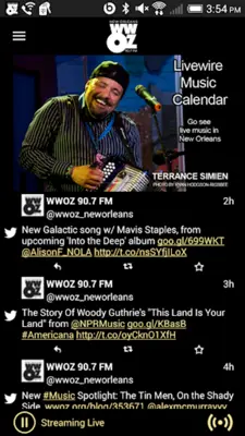 WWOZ 90.7FM android App screenshot 1